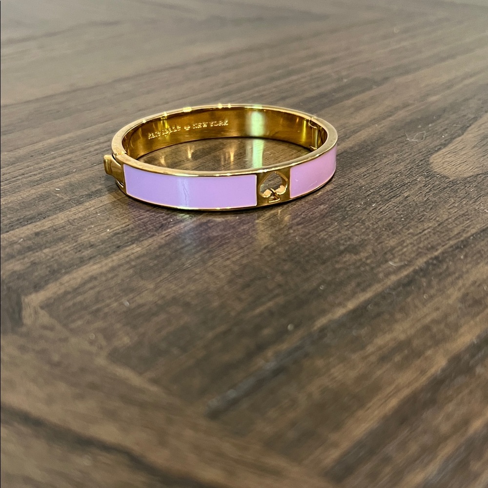 Kate Spade Gold and Lavender Bangle